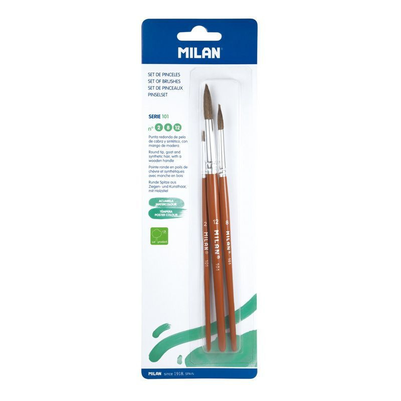 MILAN BRUSH set 2 / 8 / 12 (10459)