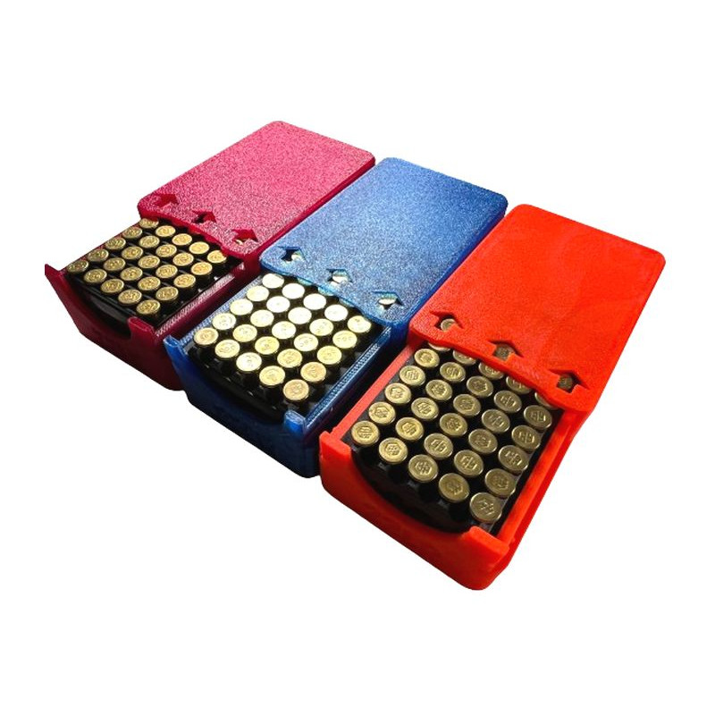 AMMUNITION CASE .22LR / AGUILA insert / 50 - ORANGE sliding lid