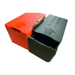 BULLETMAG PUDEŁKO NA AMUNICJĘ .308       WINCHESTER / 6,5 CREEDMOOR / 50 - srebrne / przesuwna pokrywka