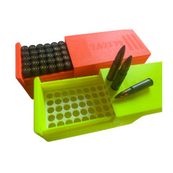 Krabička na munici AK 7.62x39 / 50 - ORANŽOVÉ posuvné víko