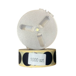 BULLETMAG PUDEŁKO NA ZAKLEJKI 20/25 mm   / pomarańczowe + ZAKLEJKI czarne 1000 sztuk