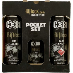 RifleCX POCKET SET - sada pro péči o zbraň / 3 produkty