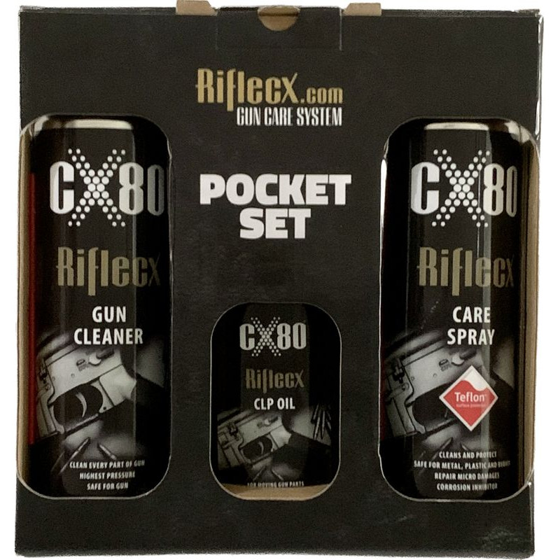 RifleCX POCKET SET - zestaw do           pielęgnacji broni / 3 produkty