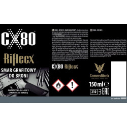 RifleCX GRAPHITE SPRAY - Mazivo ve spreji 150 ml
