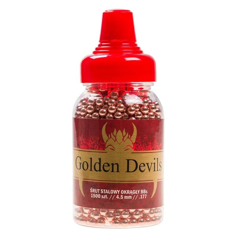 DEVILS śrut 4,5 mm stalowy BB GOLDEN /   1500 sztuk (451500CPBT-B)