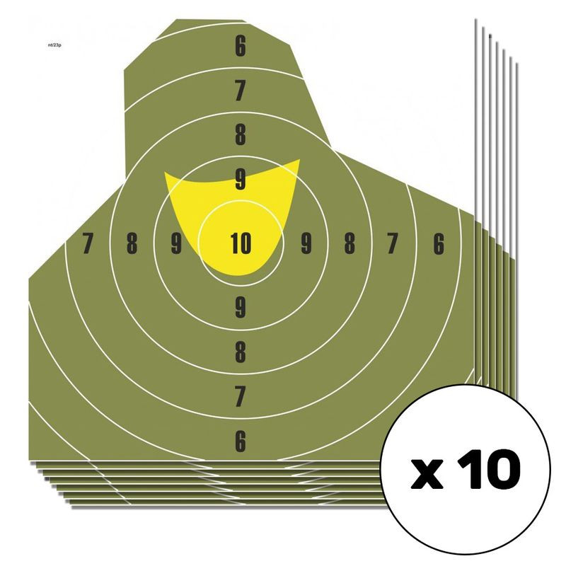 TARCZA STRZELECKA NT 23P popiersie       żołnierza 500x500 mm / 10 sztuk (T07012)