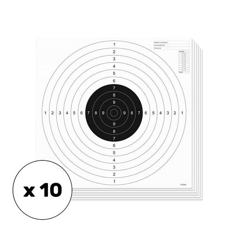 TARCZA STRZELECKA SPORTOWA 520x520 mm    (10 sztuk)