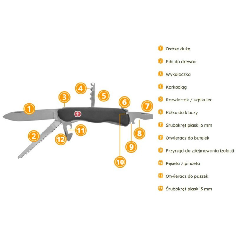 VICTORINOX SCYZORYK Forester (0.8363.3)  czarny