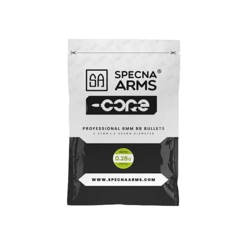 Specna Arms Core BIO 0.28g Airsoft BBs /   1,000 pieces (021022-00)