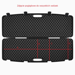 MEGALINE MUNICIPAL CASE 110x25x11 cm (200/0008) černá s přezkami