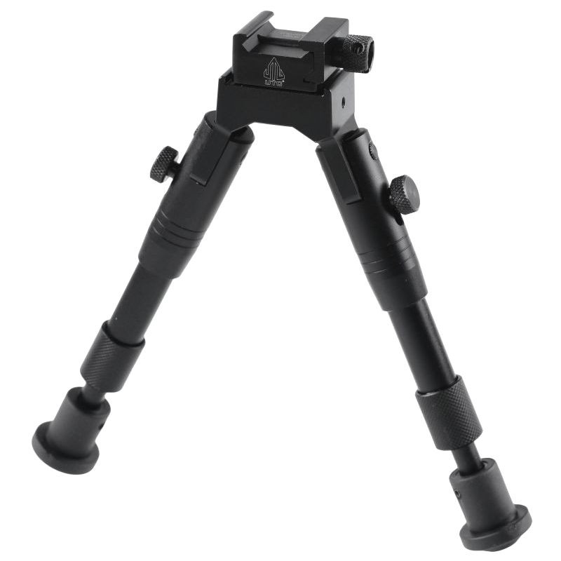 LEAPERS UTG Shooter's SWAT Bipod with Rubber Feet, 6.2" – 6.7", Picatinny (TL-BP28S)