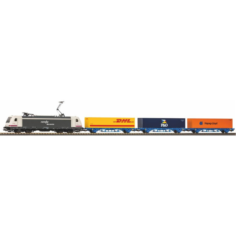 PIKO 96900 TRAXX RENFE SET + 3 WAGONS