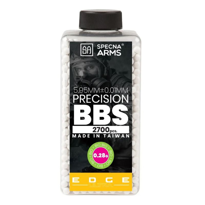 ASG 0.28g BBs Specna Arms EDGE ULTRA   BIO / 2,700 pieces / white - bottle (039982)