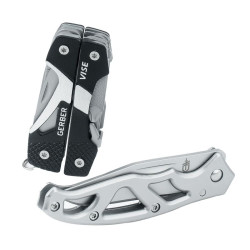 GERBER zestaw Multitool Vise + nóż       składany Mini Paraframe (003205)