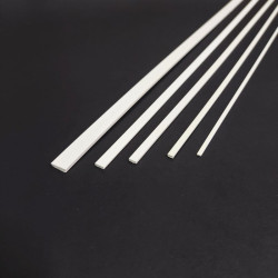 HM PLASTIC FLAT BAR 0.25 × 3.2 × 350 mm (EVG106) - 1 piece