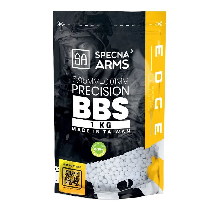 ASG kuličky 0,25 g Specna Arms EDGE ULTRA   BIO / 1 kg / akvamarínové (039971)