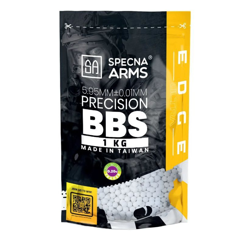 Kuličky do airsoftu 0,20 g Specna Arms EDGE ULTRA   BIO / 1 kg / akvamarínové (039970)