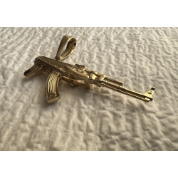 ZŁOTY KARABIN AK-47 - zawieszka