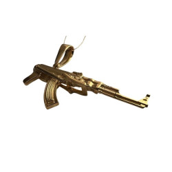ZLATÁ KARBINA AK-47 - přívěšek