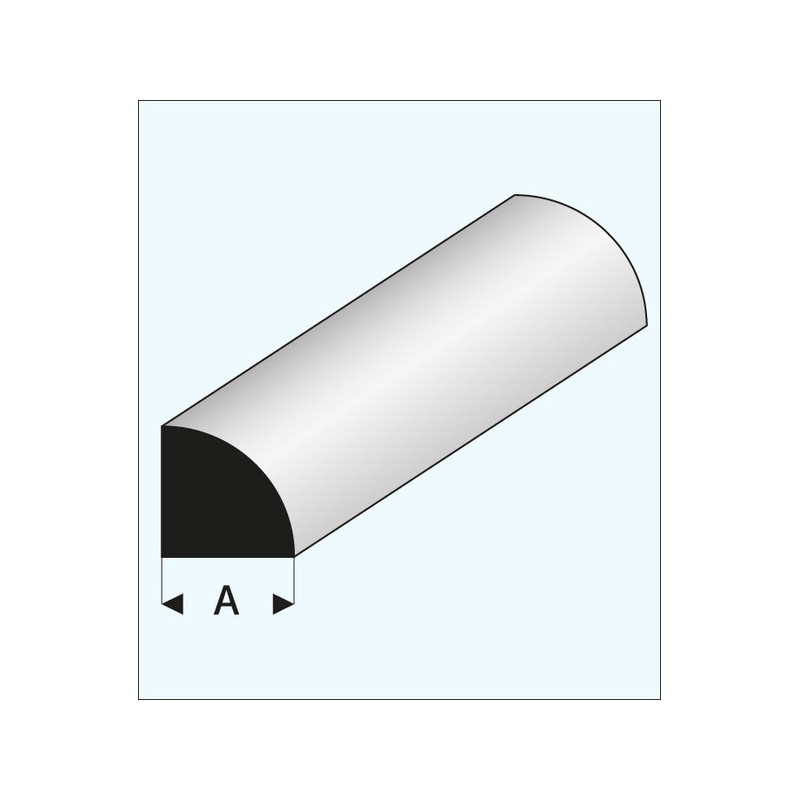 HM PLASTIC QUARTER SHAFT 1*350 mm       (EVG247) - 1 piece