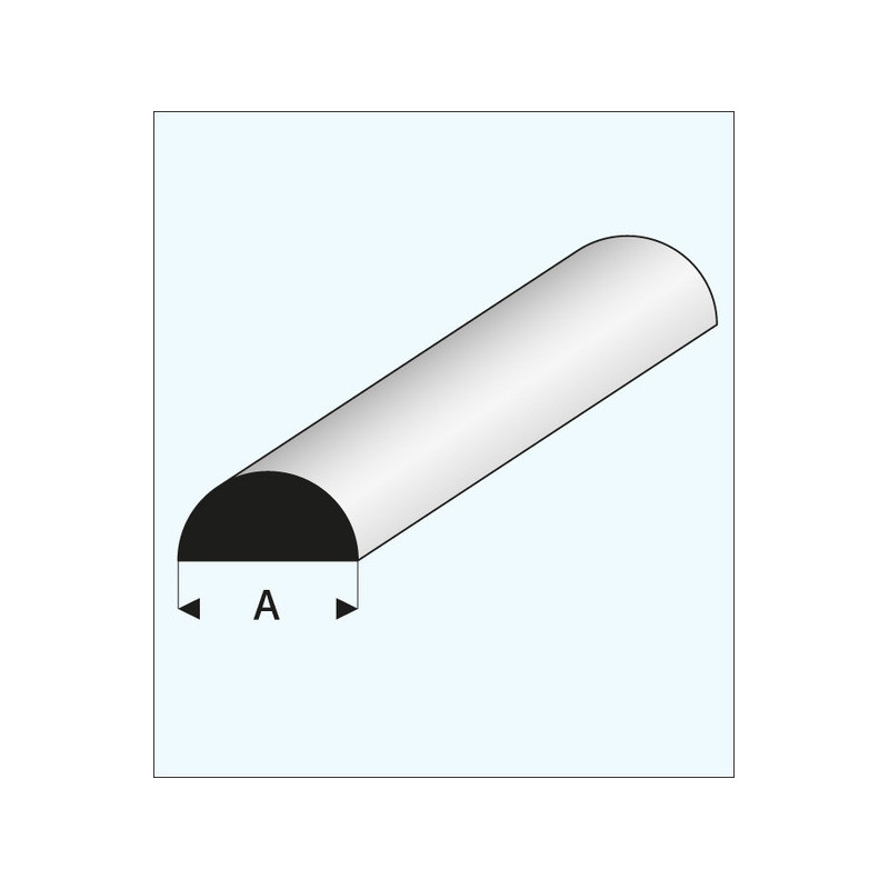 HM plastový poloviční váleček 1*350 mm (EVG240) – 1 kus