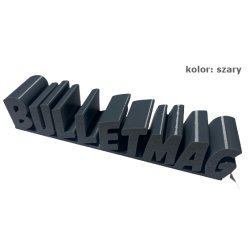 BULLETMAG PUDEŁKO NA ZAKLEJKI PODWÓJNE   20/25 mm / szare + ZAKLEJKI czarne / białe 1000 sztuk