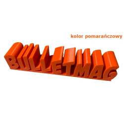 BULLETMAG BOX FOR DOUBLE STICKERS   15/16/19 mm / orange + STICKERS black / white 1,000 pieces