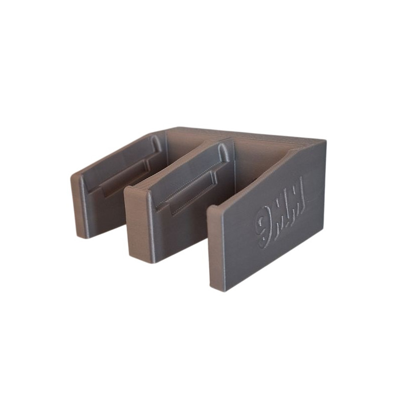 BULLETMAG UCHWYT NA MAGAZYNKI 9 mm / x2  / srebrny / na magnes / wsuwane od przodu