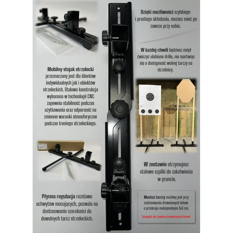 STOJAK DO TARCZ STRZELECKICH MSS -       mobilny