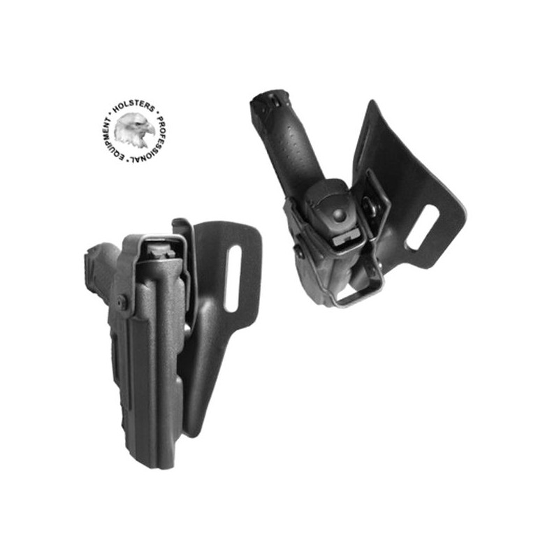 IWO HEST HOLSTER for Walther P-99          BLACK-HARRIER (SSS2007) right-handed / black / Kydex