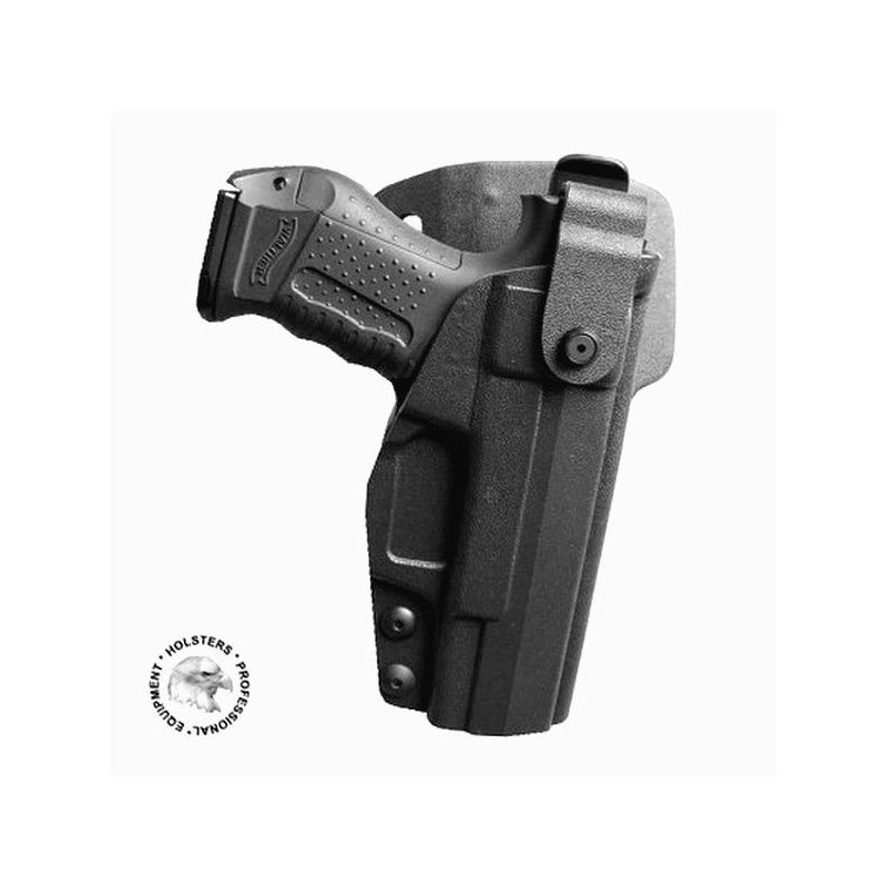IWO HEST POUZDRO pro Walther P-99          BLACK-HARRIER (SSS2007) pravé / černé / Kydex