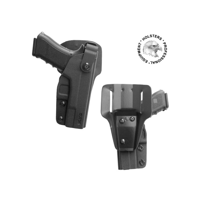 IWO HEST KABURA do Glock 17/19           BLACK-HARRIER (SSS2007) prawa / czarna / Kydex
