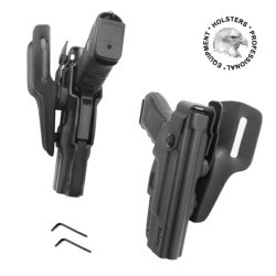 IWO HEST KABURA do Glock 17/19           BLACK-HARRIER (SSS2007) prawa / czarna / Kydex