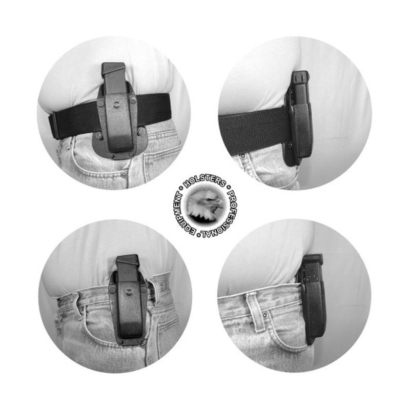 IWO HEST Magazine Pouch for Glock 17/19 SPEED-EAGLE x 1 / Black / Kydex