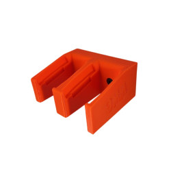 BULLETMAG MAGAZINE HOLDER 9 mm / x2 / orange / for magnet / inserted from front