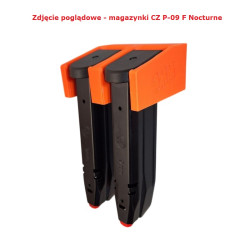 BULLETMAG Pouzdro na zásobník 9 mm / x2 / oranžové / magnet / přední násuvné pouzdro