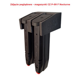 BULLETMAG 9 mm pouzdro na zásobník / x2 / černé / magnet / vkládané zepředu