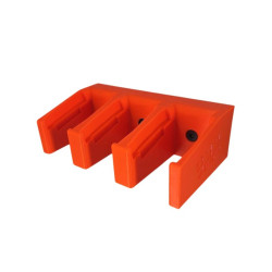BULLETMAG MAGAZINE HOLDER 9 mm / x3 / orange / for magnet / inserted from the front