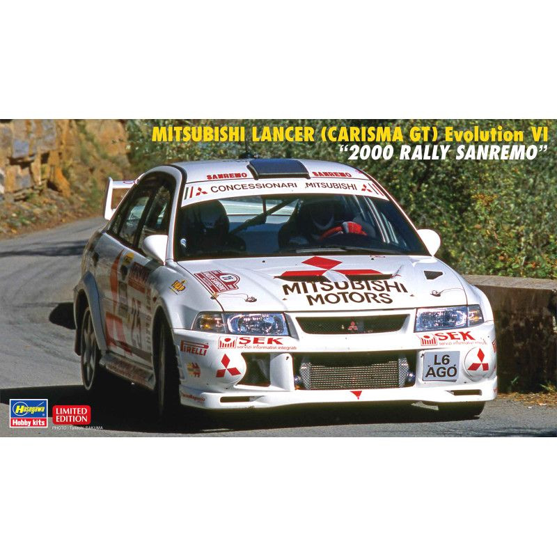 HASEGAWA 1/24 MITSUBISHI LANCER (Carisma GT) Evolution VI "2000 Rally Sanremo" (HA20712)