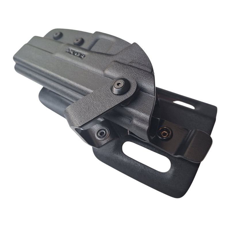 IWO HEST KABURA do Glock 17/19           BLACK-HARRIER (SSS2007) prawa / czarna / Kydex