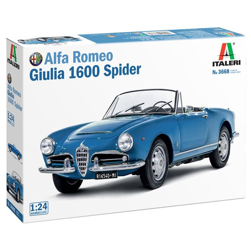 ITALERI 1/24 ALFA ROMEO GIULIA 1600      SPIDER (3668)