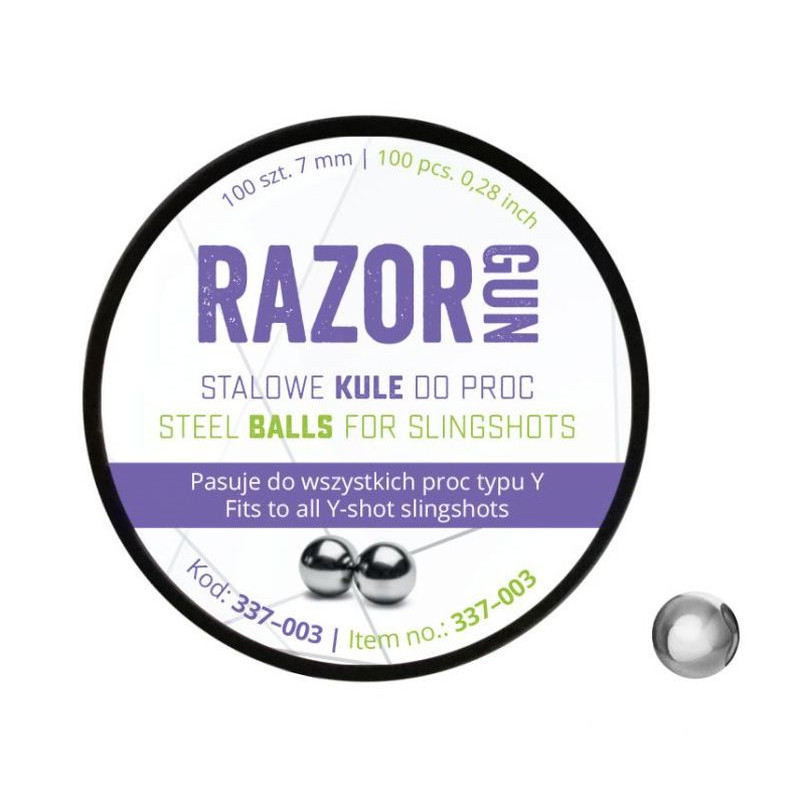 RAZORGUN Slingshot Pellets  7 mm / 100      pieces (337-003)
