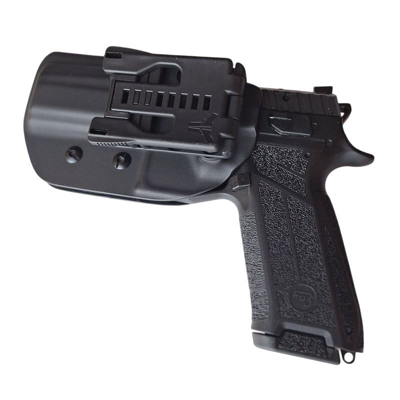 RH HOLSTERS Kabura OWB Sport CZ P-09 F   NOCTURNE / right - Tek-lok / 2 mm / black KYDEX