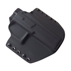 RH HOLSTERS Kabura OWB Classics CZ P-09  F NOCTURNE / right - 1/2 sweatguard / steel loops 40 mm / black KYDEX