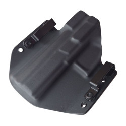 RH HOLSTERS Kabura OWB Classics CZ P-09  F NOCTURNE / right - 1/2 sweatguard / steel loops 40 mm / black KYDEX