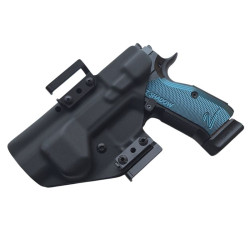 RH HOLSTERS Kabura OWB Frogy CZ Shadow   2 / right - 1/2 sweatguard / speedloops 40 mm / black KYDEX