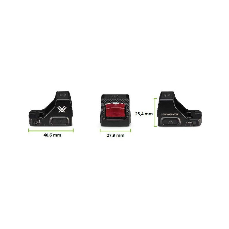 VORTEX DEFENDER-CCW 6 MOA Red Dot Sight    (DFCCW-MRD6)