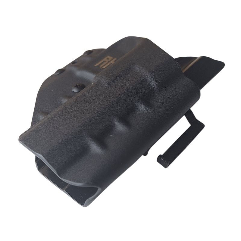 RH HOLSTERS Kabura OWB Frogy CZ P-10 F   / right - 1/2 sweatguard / speedloops 40 mm / black KYDEX