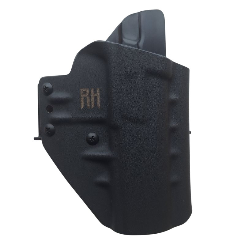 RH HOLSTERS Kabura OWB Frogy CZ P-09 /   right - 1/2 sweatguard / speedloops 40 mm / black KYDEX