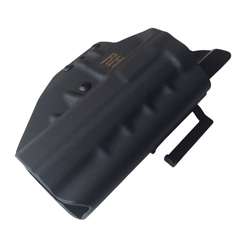 RH HOLSTERS Kabura OWB Frogy CZ P-09 /   right - 1/2 sweatguard / speedloops 40 mm / black KYDEX